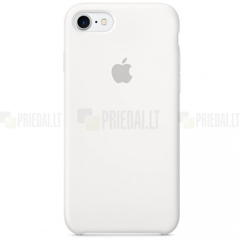 Oficialus „Apple“ Silicone Case baltas silikoninis TPU Apple iPhone 7 (iPhone 8) dėklas (MMW82ZM/A)