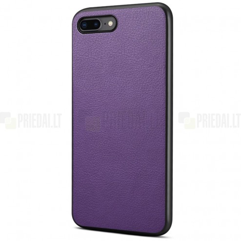 „Deluxe Leather“ Apple iPhone 7 Plus violetinis odinis dėklas