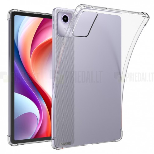Lenovo Tab M11 (TB330FU) sustiprintos apsaugos kieto silikono TPU skaidrus dėklas - nugarėlė