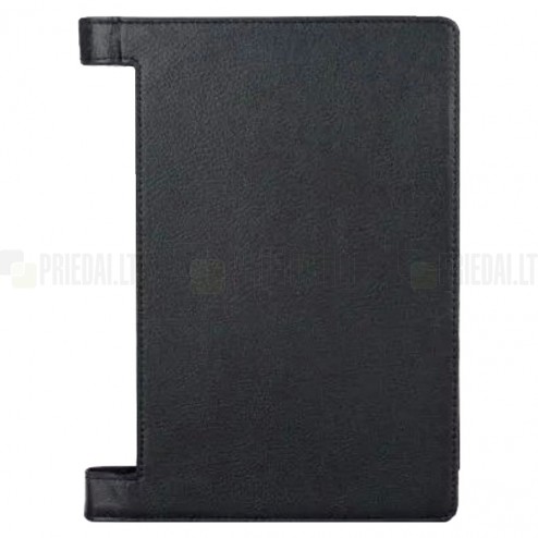 Lenovo Yoga Tab 3 10,1 (YT3-X50L) „Slim“ atverčiamas juodas odinis dėklas (sulankstomas)