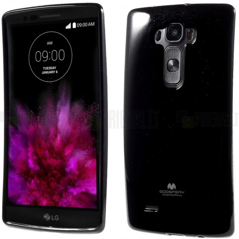 LG G Flex 2 (H955) juodas Mercury kieto silikono (TPU) dėklas