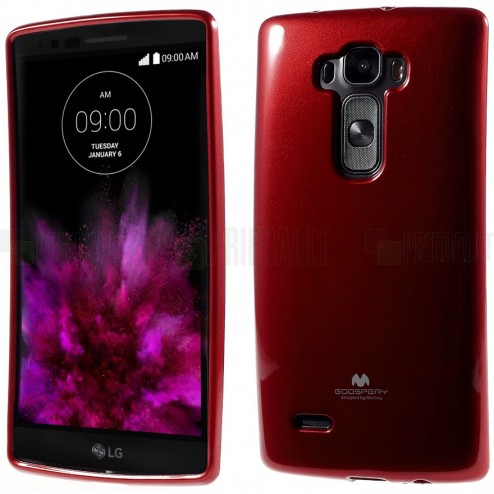 LG G Flex 2 (H955) raudonas Mercury kieto silikono (TPU) dėklas