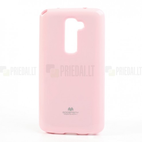 LG G2 D802 rožinis Mercury kieto silikono (TPU) dėklas