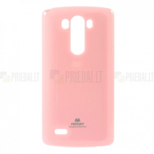 LG G3 D855 Mercury rožinis kieto silikono tpu dėklas - nugarėlė