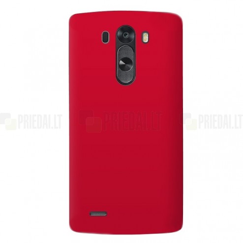 LG G3 S D722 plastikinis raudonas dėklas - nugarėlė