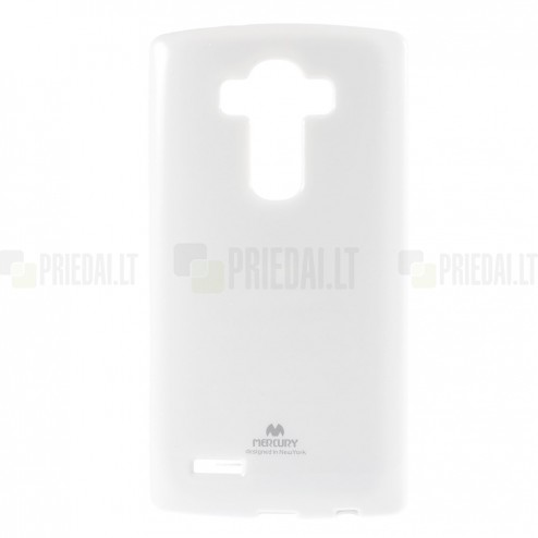 LG G4 (H815) baltas Mercury kieto silikono (TPU) dėklas 