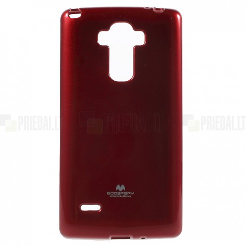 LG G4 Stylus (H635) Mercury raudonas kieto silikono tpu dėklas - nugarėlė