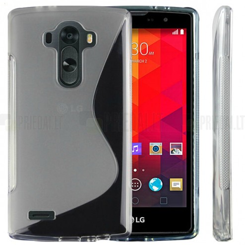 LG G4s Beat skaidrus (permatomas) kieto silikono TPU dėklas - nugarėlė