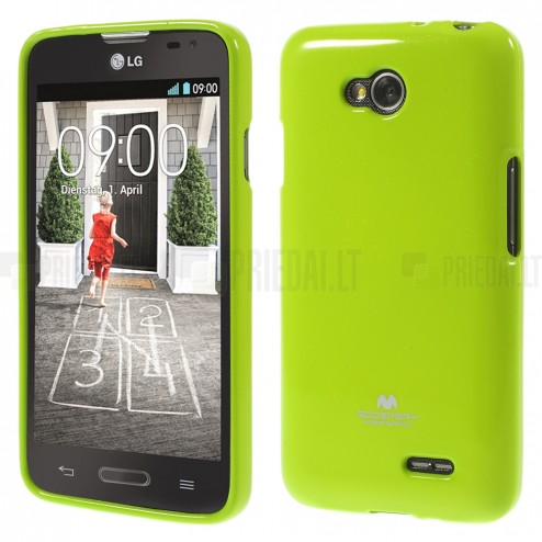 LG L70 (D320) žalias Mercury kieto silikono (TPU) dėklas