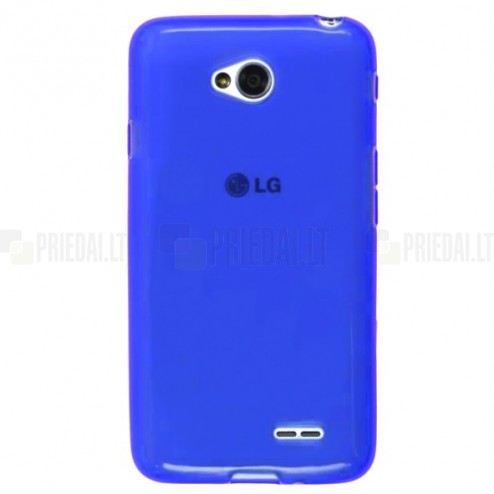 LG L70 (D320) mėlynas kieto silikono (TPU) dėklas - nugarėlė