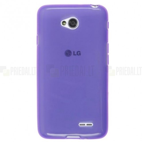 LG L70 (D320) violetinis kieto silikono (TPU) dėklas - nugarėlė