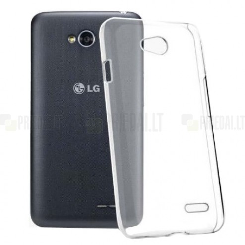 LG L90 (D405) plastikinis skaidrus (permatomas) dėklas - nugarėlė