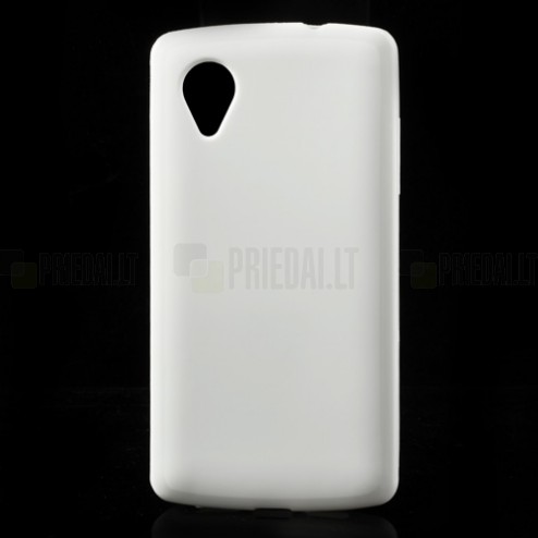 „Jelly Case“ baltas LG Nexus 5 E980 dėklas