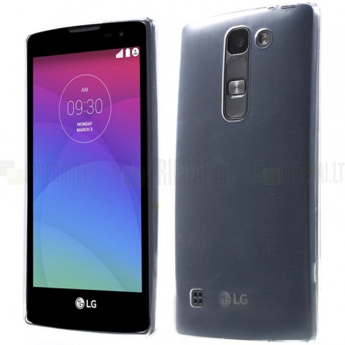 LG Spirit 4G LTE skaidrus (permatomas) kieto silikono TPU ploniausias pasaulyje bespalvis dėklas