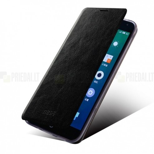 „Mofi“ Rui serijos Meizu m1 note juodas odinis atverčiamas dėklas