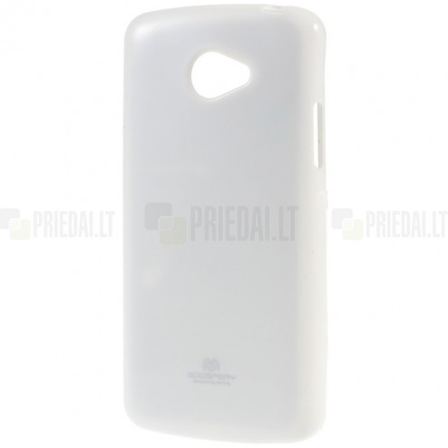 LG K5 (X220DSH) baltas Mercury kieto silikono (TPU) dėklas - nugarėlė
