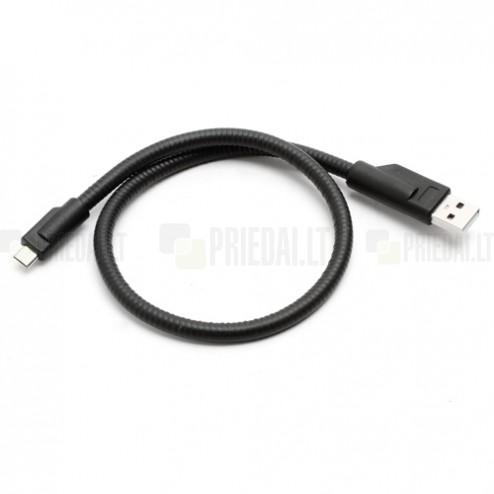Lankstus metalinis micro USB laidas (kabelis)