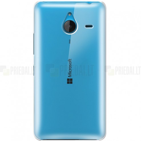 Microsoft Lumia 640 XL plastikinis skaidrus (permatomas) dėklas - nugarėlė