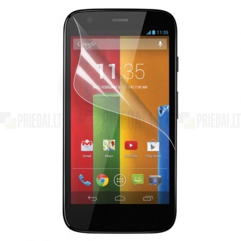 Motorola Moto G 3 kartos (Gen 3) apsauginė skaidri ekrano plėvelė