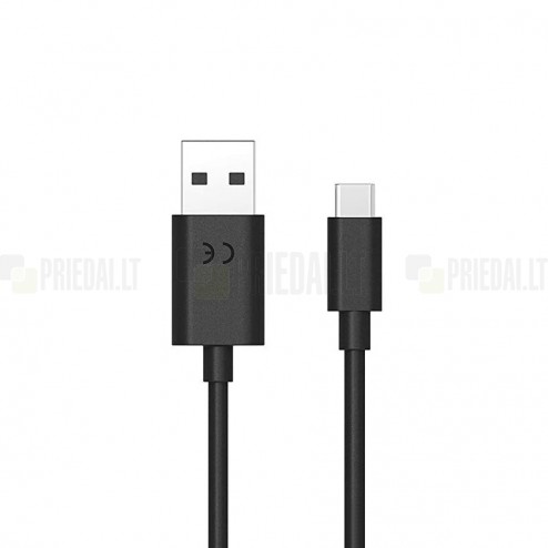 Motorola SKN6473A Type-C USB juodas laidas 1 m. (originalus)