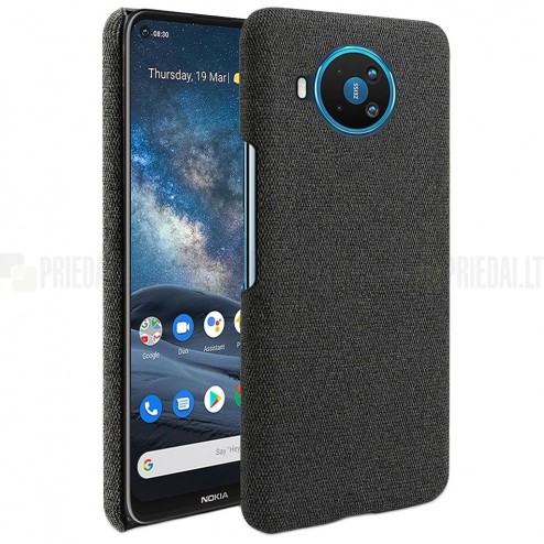 „Fashion“ Nokia 8.3 juodas kieto siliko dėklas