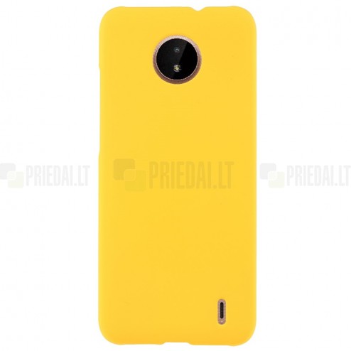 Nokia C10, C20 plastikinis geltonas dėklas (nugarėlė)