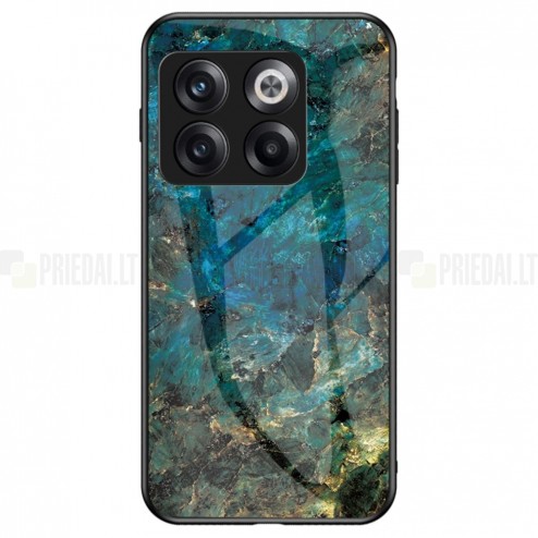OnePlus 10T „Marble“ kieto silikono TPU mėlynas dėklas - nugarėlė