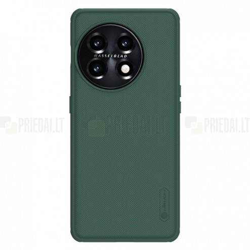 Nillkin Frosted Shield OnePlus 11 žalias plastikinis dėklas