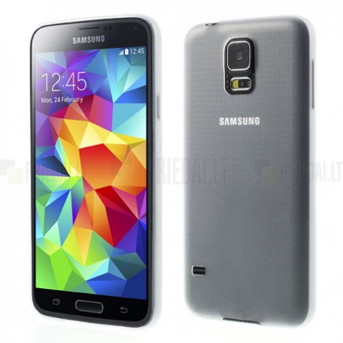Ploniausias pasaulyje skaidrus Samsung Galaxy S5 G900 dėklas (dėkliukas)