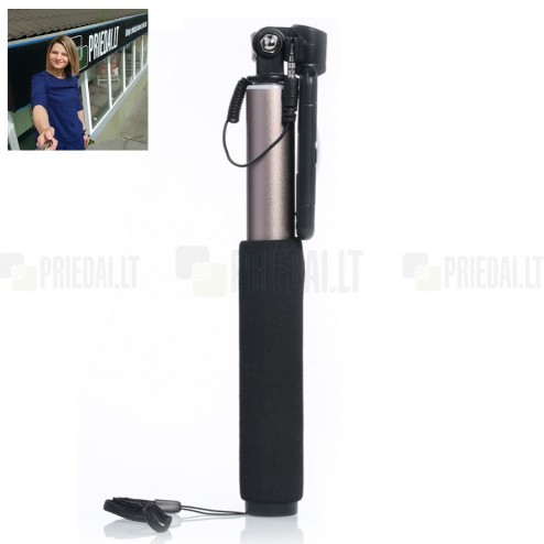 „Remax“ teleskopinė asmenukių (selfie) auksinė fotogravimo lazda (laikiklis) - monopod