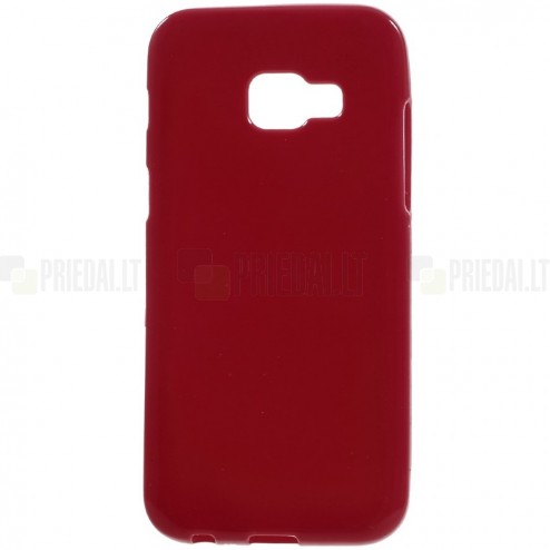 Samsung Galaxy A3 2017 (A320) kieto silikono TPU raudonas dėklas - nugarėlė