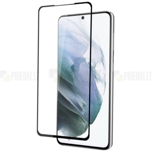 Samsung Galaxy S22+ 5G (SM-S906X) „Mocolo“ 9H 2.5D Tempered Glass sustiprintos apsaugos juodas pilnai dengiantis apsauginis ekrano stiklas