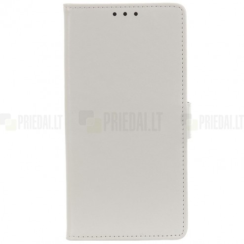 Samsung Galaxy A50 (A505F) atverčiamas juodas odinis dėklas - piniginė