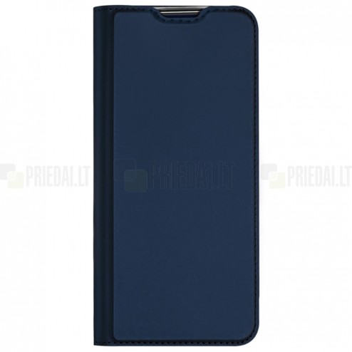 „Dux Ducis“ Skin serijos Samsung Galaxy A13 4G (SM-A135F) mėlynas odinis atverčiamas dėkla