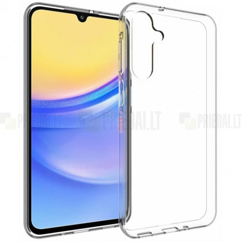 Samsung Galaxy A16 kieto silikono TPU skaidrus dėklas - nugarėlė