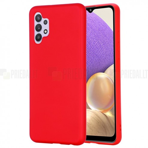 Samsung Galaxy A32 4G (A325F) Shell kieto silikono TPU raudonas dėklas - nugarėlė