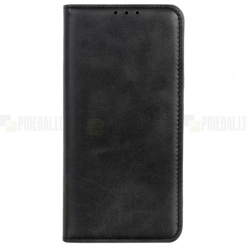 Samsung Galaxy A32 4G (A325F) „Split“ serijos juodas odinis atverčiamas dėklas - knygutė
