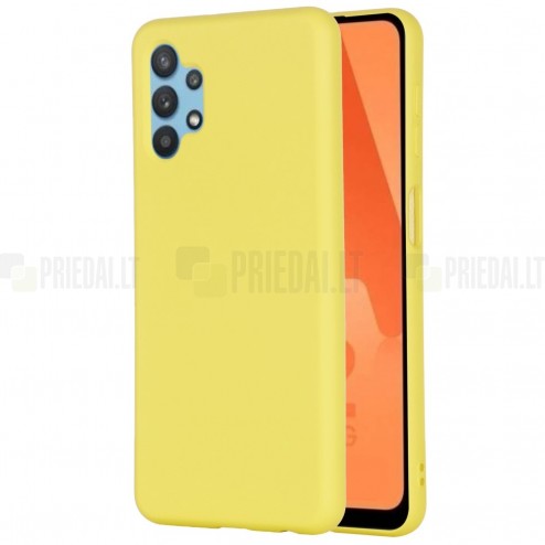 Samsung Galaxy A32 5G Shell kieto silikono TPU geltonas dėklas - nugarėlė