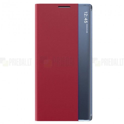 Samsung Galaxy A33 5G (SM-A336E) View Line raudonas atverčiamas dėklas - knygutė