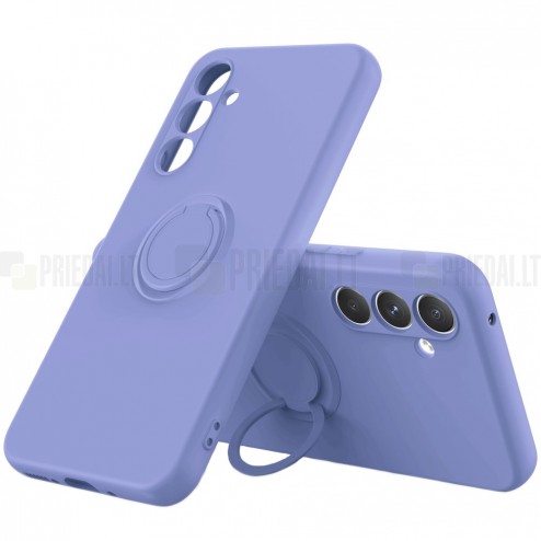 Samsung Galaxy A34 5G (SM-A346E) „Ring“ Kickstand (TPU) violetinis dėklas - nugarėlė