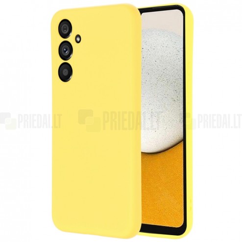 Samsung Galaxy A34 5G (SM-A346E) Shell kieto silikono (TPU) dėklas geltonas - nugarėlė