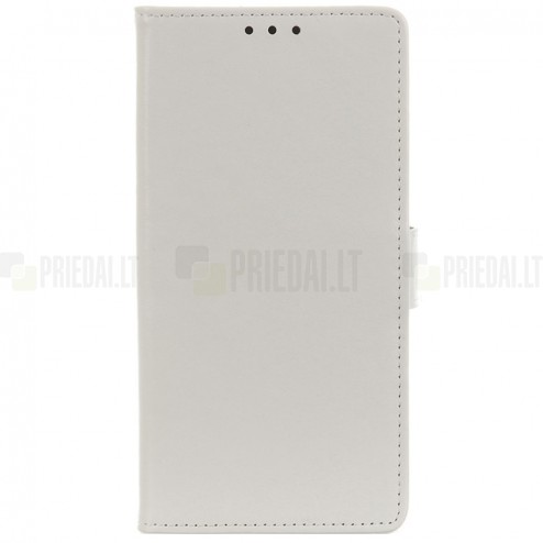 Samsung Galaxy A50 (A505F) atverčiamas juodas odinis dėklas - piniginė