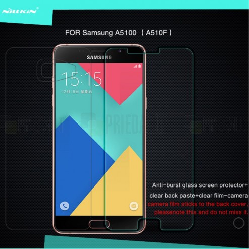 Samsung Galaxy A5 (2016) A510 „Nillkin“ H Tempered Glass sustiprintos apsaugos apsauginis ekrano stiklas 0.33 mm