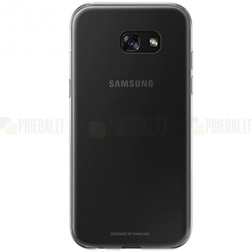 Samsung Galaxy A5 2017 (A520) Clear Cover skaidrus (permatomas) kieto silikono TPU ploniausias pasaulyje bespalvis dėklas