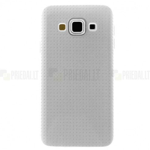 Samsung Galaxy A5 (A500F) „Dots“ kieto silikono baltas TPU dėklas - nugarėlė