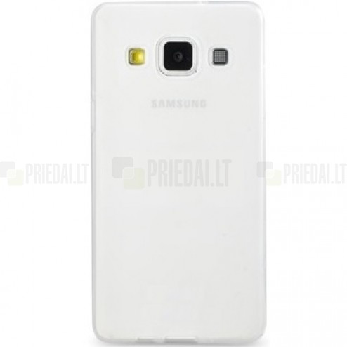 Samsung Galaxy A5 skaidrus (permatomas), matinis kieto silikono TPU dėklas - nugarėlė