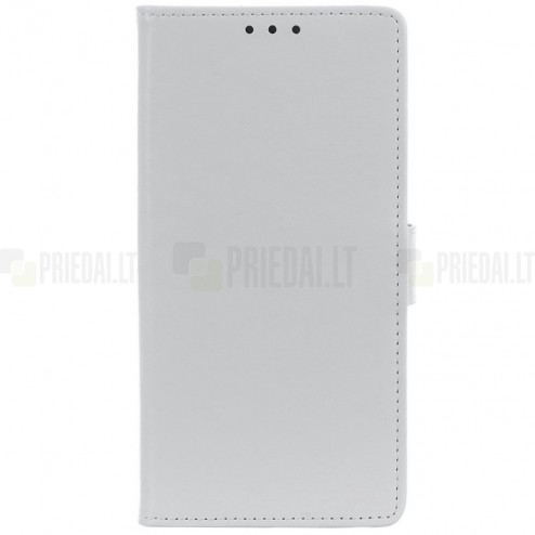 Samsung Galaxy A50 (A505F) atverčiamas juodas odinis dėklas - piniginė