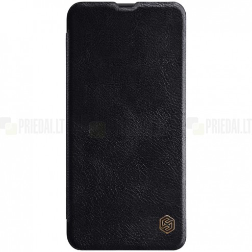 Prabangus „Nillkin“ Qin serijos juodas odinis atverčiamas Samsung Galaxy A50 A505F (A50s A507F, A30s A307F)