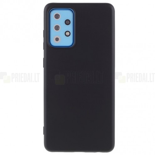Samsung Galaxy A52 5G (A526B, A525F) „X-Level“ Liquid kieto silikono TPU juodas dėklas - nugarėlė