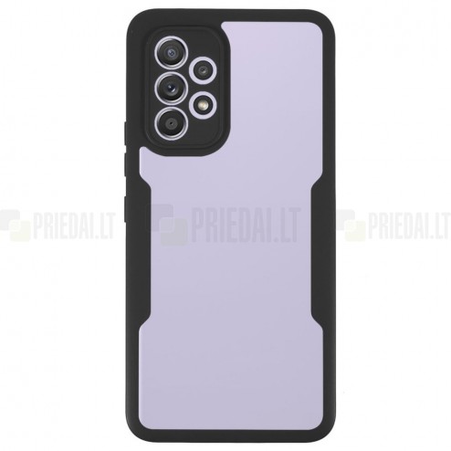 „Frame“ 360 Samsung Galaxy A53 5G SM-A536B (skadrus) juodas kieto silikono (TPU) dėklas